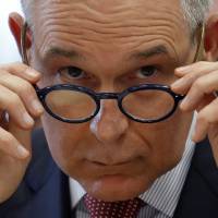 Environmental Protection Agency Administrator Scott Pruitt removes his glasses as he testifies at a hearing of the House Appropriations subcommittee for the Interior, Environment, and Related Agencies, on Capitol Hil in Washington April 26. The lobbyist whose wife rented a condo to Pruitt at $50 a night sought EPA committee posts for a lobbying client about the time Pruitt moved out, according to a newly released EPA memo. Democrats demand answers over Scott Pruitt's mystery Morocco trip and lobbyist pal's pricey contract