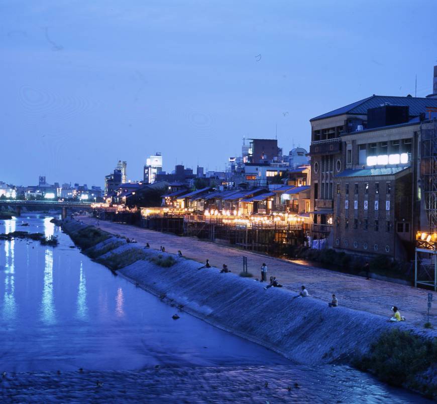 Kamo River Summer Terrace At the river: Kyoto restaurants have opened their terraces for summertime dining.
