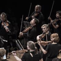 Homecoming: Aiko Goto (second from right, top row) joined the Australian Chamber Orchestra 20 years ago and returns with her colleagues for a pair of concerts at the end of May. Violinist Aiko Goto returns to Japan with an Australian orchestra in tow