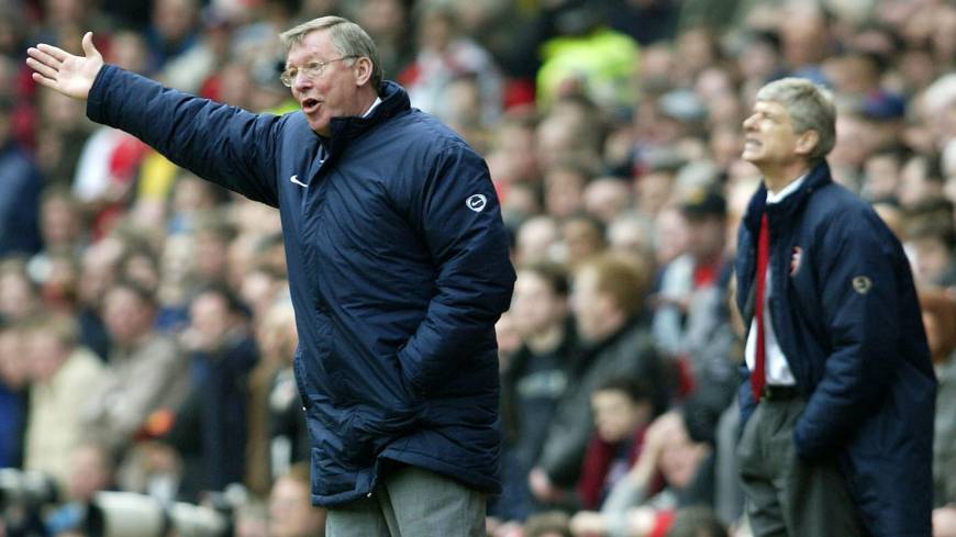 You’re Zen and you know you are: Manchester United manager and unwitting Zen disciple Sir Alex Ferguson issues instructions to his team as Arsenal manager Arsene Wenger looks on during their FA Cup semifinal match at Villa Park Stadium, Birmingham, England, in 2004. Man United won 1-0. Zen and the art of Premier League dominance: Buddhist philosophy links Manchester United, Arsenal and Japan