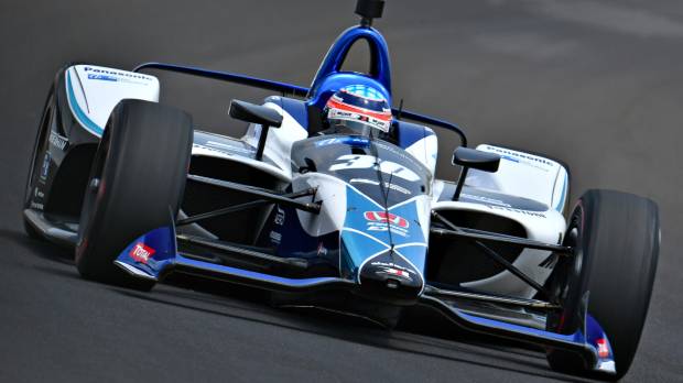 Takuma Sato drives through Turn 2 in qualifying for the 102nd Indianapolis 500 on Sunday at the Indianapolis Motor Speedway. Takuma Sato set for title defense at Indy 500 after historic win