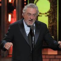 Actor Robert De Niro speaks before introducing Bruce Springsteen’s performance at the Tony Awards in New York Sunday. Trump calls Robert De Niro 'very low IQ individual' after Tony Awards outburst