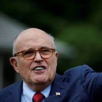 Rudy Giuliani, attorney for U.S. President Donald Trump, arrives for the White House Sports and Fitness Day event on the South Lawn of the White House in Washington May 30. Trump forced Kim to beg for summit, is being framed by Robert Mueller probe: Rudy Giuliani
