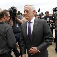 U.S. Defense Secretary Jim Mattis steps away after speaking with the media at the Pentagon in Washington June 20. Speaking to reporters on his plane en route to a stop in Alaska Sunday, Mattis laid out plans for a less contentious, more open dialogue with Chinese leaders as he travels to Asia, less than a month after he slammed Beijing at an international conference for its militarization of islands in the South China Sea. Mattis visits China to 'take measure' of its strategic ambitions amid rising tensions