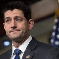 U.S. Speaker of the Hous, Paul Ryan, Republican of Wisconsin, holds his weekly press conference on Capitol Hill in Washington in March. Ryan said Thursday he opposes separating undocumented immigrant families at the border and wants Congress to end the controversial practice through immigration legislation. Speaker Paul Ryan not comfortable with separating parents from their kids at U.S. border with Mexico