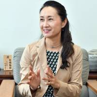 Rie Hirakawa, superintendent of the Hiroshima Prefectural Board of Education, is interviewed on June 15 in Tokyo. Hiroshima Prefecture to open International Baccalaureate school as it looks to move away from Japan's passive education style