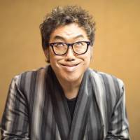 Say “cheese”: Hiroshi Tanigawa pulls a face for the camera during an interview for his new film, “Yuzuriha,” which puts the actor in an uncharacteristically dramatic role. Hiroshi 'Croket' Takigawa switches funny faces for funerals in 'Yuzuriha'
