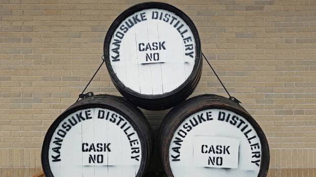 New venture: Whisky casks at the Kanosuke Distillery in Kagoshima Prefecture. New distilleries spring forth as Japan's whisky boom continues