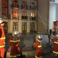 The girls try their hand at fighting at Kidzania, a work-experience theme park. Ready to send the children out to work?
