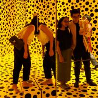 Visitors view Yayoi Kusama’s “The Spirit of The Pumpkins Descended into the Heavens” (2015) at Museum MACAN in Jakarta. Yayoi Kusama in Jakarta: She'll be your mirror