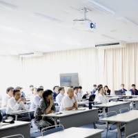 TSUNEISHI SHIPBUILDING's employees attended the meeting