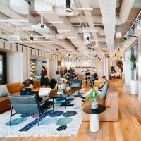 Shared office space at WeWork. Can co-working spaces change work culture in Japan?