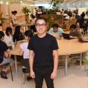 Uzabase co-CEO Yusuke Umeda, creator of NewsPicks, poses at the companies' headquarters in Minato Ward, Tokyo, on July 4.