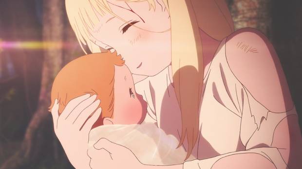 A still from “Maquia: When the Promised Flower Blooms,” which debuted at Anime Expo 2018 in Los Angeles. Motherhood in modern anime