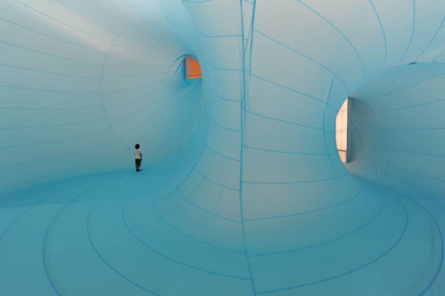 Water and Land Niigata Art Festival 2018 Perspective: Shiro Matsui's 2011 piece 'One Man's Ceiling is Another Man's Floor.' | TOYOTA MUNICIPAL MUSEUM OF ART