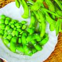 Freshly picked: Boiled edamame beans with a sprinkling of salt to taste.