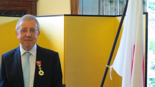 Flying Scotsman: Haiku poet Alan Spence is on a high after being awarded the Order of the Rising Sun in June by Daisuke Matsunaga, the Japanese consul general in Edinburgh. Lifetime devoted to haiku nets Scottish poet prestigious honor