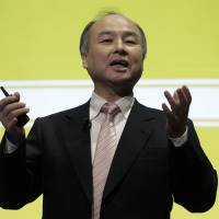 Masayoshi Son, chairman and CEO of SoftBank Group Corp., gestures at a news conference in Tokyo in February 2016. SoftBank and Thai telecom firm to launch cheap, fast internet exchange service
