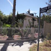 The front entrance of Robert Chain’s house in the Encino section of Los Angeles is seen Thursday. Chain, who was upset about The Boston Globe’s coordinated editorial response to President Donald Trump’s attacks on the news media, was arrested Thursday for threatening to travel to the newspaper’s offices and kill journalists, whom he called the “enemy of the people,” federal prosecutors said. California man charged in 'enemy of the people' death threats targeting Boston Globe