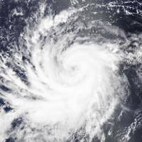 This NASA image obtained Monday shows Hurricane Lane when NASA’s Aqua satellite passed overhead in mid-August, as the Moderate Resolution Imaging Spectroradiometer (MODIS) on board that satellite acquired a true-color image of the storm on Aug. 16 of a cloud-filled eye and a distinct apostrophe shape when the image was captured moving over open ocean. Hurricane Lane was circling Hawaii on Monday, with U.S. forecasters warning the storm could cause “large and dangerous surf” and strong currents along shorelines. Meteorologists: All of Hawaii must keep close eye on approaching Hurricane Lane