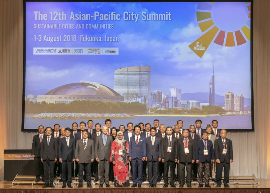 Representatives from 32 cities in 16 countries across the Asia-Pacific region took part in the summit.