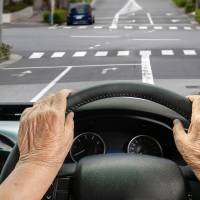 How can I ensure my family isn't liable for my elderly Japanese wife's driving mishaps?
