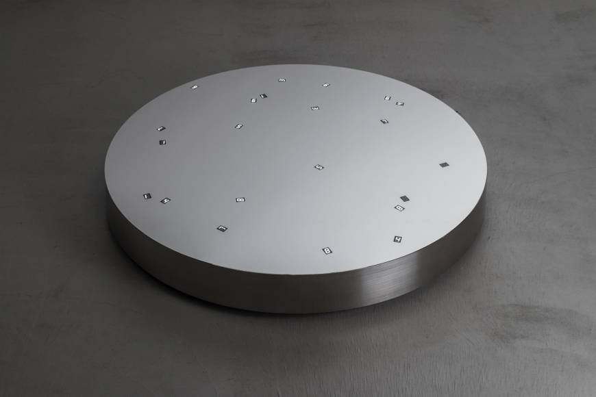 ‘Tatsuo Miyajima / Darren Almond / Mariko Mori’ Tatsuo Miyajima's 'Moon in the ground no.2' (2015) | COURTESY OF SCAI THE BATHHOUSE