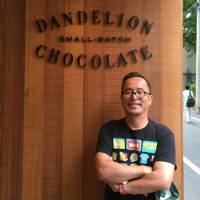 Full of beans: Tomoya Yamashiki, chief strategist of Dandelion Chocolate Japan, Inc., at the Kuramae branch in Tokyo, which launched in 2016. Helping bean-to-bar chocolate bloom in Japan