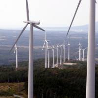Turbines line a wind farm in Aomori Prefecture. Globally, renewable power accounted for 70 percent of net additions to power generating capacity in 2017. The climate fight's next turning point