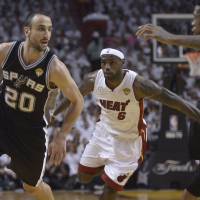 Spurs guard Manu Ginobili, seen in action against the Miami Heat in the 2013 NBA Finals, is retiring after a 23-year pro basketball career. Manu Ginobili, a four-time champion with Spurs, retires at 41
