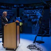 Education Secretary Betsy DeVos speaks during a student town hall at National Constitution Center in Philadelphia Monday. Bilked students inch closer to victory in lawsuit over Betsy DeVos-initiated for-profit school policy