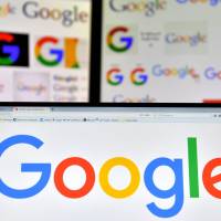Logos of U.S. multinational technology company Google are displayed on computer screens last fall. Google clashed with France in a top EU court on Tuesday arguing it feared for freedom of speech if forced to apply Europe’s “right to be forgotten” principle worldwide. The two sides are battling over a shock 2014 decision at the same court that imposed a right for individuals, under certain conditions, to have references to them scrubbed from search engine results. Google fights worldwide 'right to be forgotten' in EU court