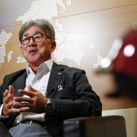 Kozo Takaoka, chief executive officer of Nestle Japan, speaks during an interview in Tokyo on Aug. 22. In aging Japan, Nestle begins pivots from candy bars to personalized nutrition, taking beverage capsules to next level