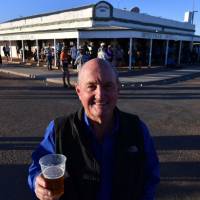 Owner David Brook stands outside the Birdsville Hotel in the remote Outback town of Birdsville, Queensland, a population of 140, on Aug. 31. For sale: Australian Outback pub in the middle of nowhere