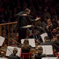 In this photo provided by the Boston Symphony Orchestra, conductor Andris Nelsons leads the orchestra during a performance Monday in Amsterdam. The renowned orchestra very nearly missed the last stop on its 12-concert, eight-city European tour when it got stuck in Paris en route to the Dutch capital. 'Show must go on': Stranded in Europe, Boston orchestra improvises, ends on high note