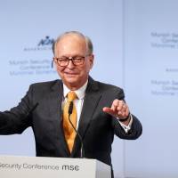 Conference chairman Wolfgang Ischinger talks at the Munich Security Conference in Munich, Germany, in February. Trump could push Germany toward Russia and China, veteran diplomat says
