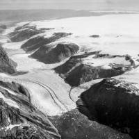 A glacier in southwest Greenland is pictured in 1935 in this photo obtained by Reuters Tuesday. Experts float idea of massive propping up of glaciers to avoid cataclysmic sea level rise