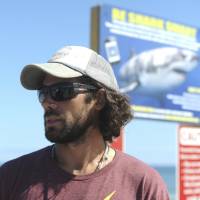 Joe Booth of Mattapoisett talks about witnessing the shark incident off Newcomb Hollow Beach Saturday in Wellfleet, Massachusetts. A 26-year-old man from Revere died after being pulled from the water after being bitten by a shark. Massachusetts shark attack fatality was engineering student, outdoorsman, devout