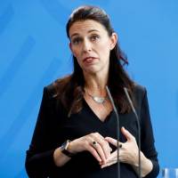 New Zealand Prime Minister Jacinda Ardern speaks at a news conference in Berlin in April. New Zealand to increase annual refugee quota from 1,000 to 1,500 starting in 2020