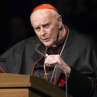 Cardinal Theodore McCarrick speaks during a memorial service in South Bend, Indiana, in 2015. A 2006 letter from Cardinal Leonardo Sandri, a top Vatican official, confirms that the Holy See received information in 2000 about the sexual misconduct of now-resigned U.S. Cardinal Theodore McCarrick, lending credibility to bombshell accusations of a cover-up at the highest echelons of the Catholic Church. Letter confirms Vatican received complaint in 2000 alleging Theodore McCarrick's sexual abuse