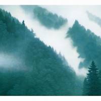 Kaii Higashiyama’s “Toshodaiji Miei-do Murals: Mountain Clouds” (detail, 1975) The painterly prayers of Higashiyama