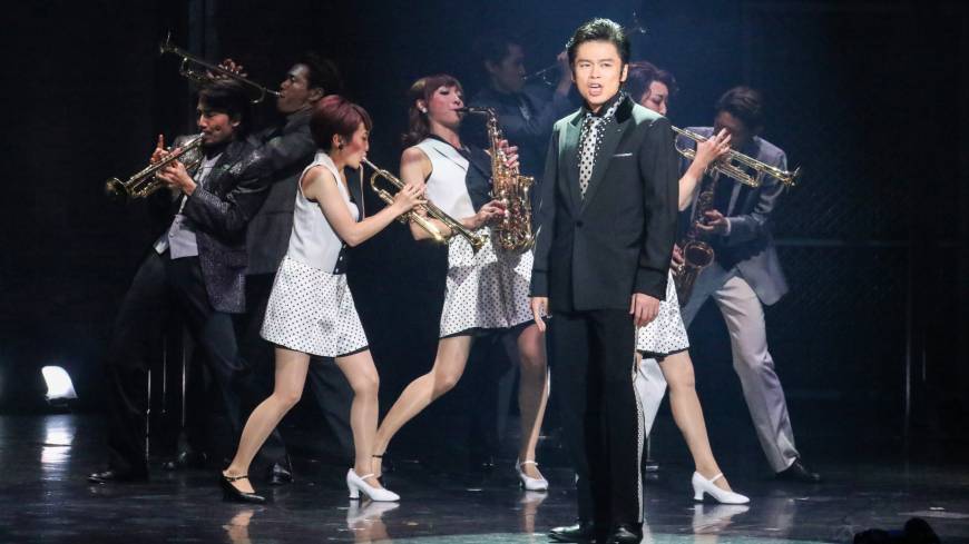 Can’t take my eyes off you: Akinori Nakagawa plays Frankie Valli in the Japanese stage production of “Jersey Boys.” The actor had to get special training for the role and is the only Japanese authorized to play the role. Akinori Nakagawa captures Frankie Valli's voice in 'Jersey Boys'
