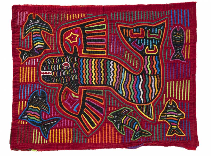 Molas and Nature: Textile Art From the Elisabeth Hans Collection 'Fish mola' (1950s-'60s) | © DIANA MARKS