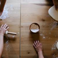 Ready, set, dough: Udon House guests learn to make their own noodles from scratch. Udon House brings the world to Sanuki <I>udon</I>