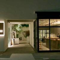 Not quite Basque: The glass exterior of Eneko Tokyo. Eneko Tokyo: Basque-inspired, truffle-infused cooking