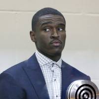 Boston Celtics guard Jabari Bird appears for his arraignment on domestic violence charges at Brighton Municipal Court on Thursday in Boston. Celtics guard Jabari Bird charged with attacking his girlfriend