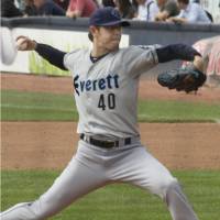 Hisashi Iwakuma pitches for the minor league Everett AquaSox against the Vancouver Canadians on Friday. Hisashi Iwakuma solid in Single-A start