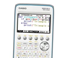 ​The G90+E Python is the new innovative graphing calculator for high school students which includes the Python programming language.