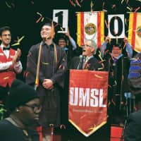 The 100,000th student graduates from University of Missouri–St. Louis, which has strong ties with many universities in Japan.