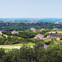 A panoramic view of The Hills of Lake Ridge, a residential development at Cedar Hill